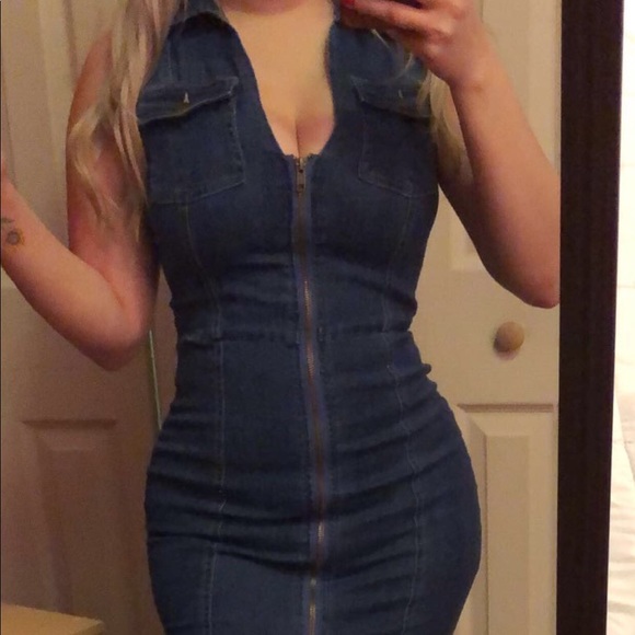 Fashion Nova Dresses & Skirts - Fashion nova Jean/denim dress